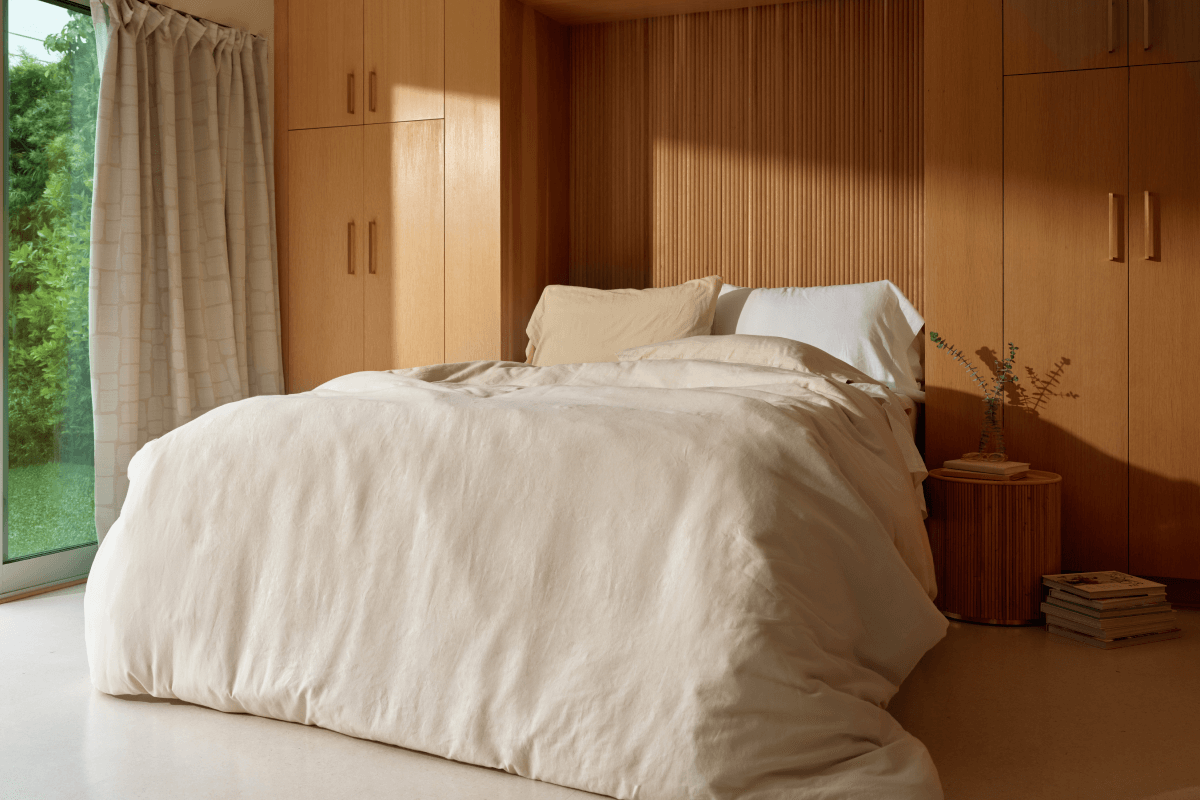Linen-Cotton Flat Sheet - Cal King